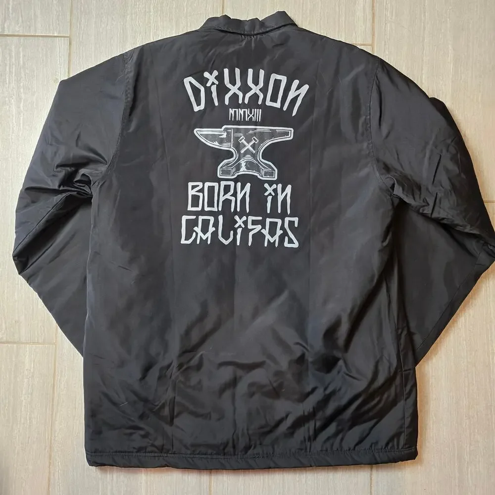 Dixxon Born In Califas Quilted Jacket Men's black quilted lined WIndbreaker
